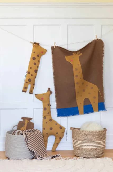 Kinder Kuscheldecke Giraffe Decke in Puppe Geschenkidee