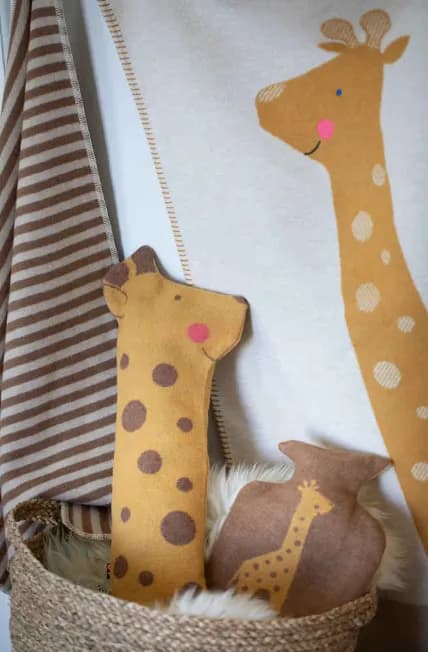 Kinder Kuscheldecke Giraffe Decke in Puppe Geschenkidee