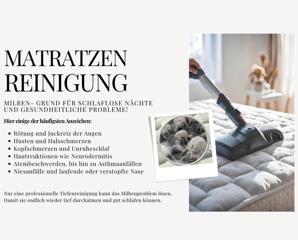 Matratzenreinigung Gesund Leben und erholsam Schlafen