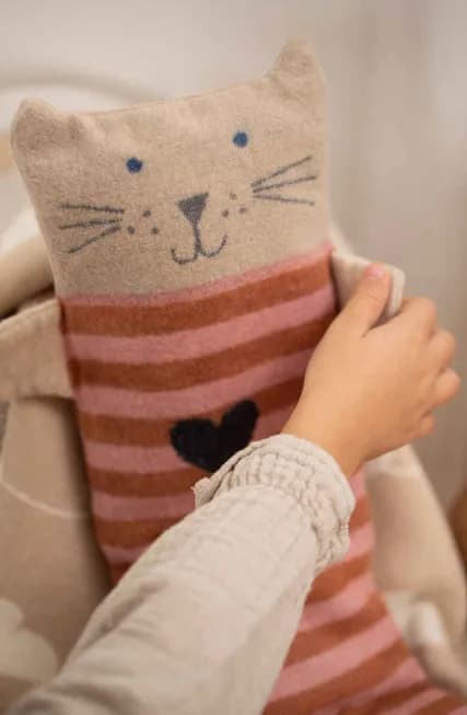 Kinder Kuscheldecke Katze Decke in Puppe Geschenkidee