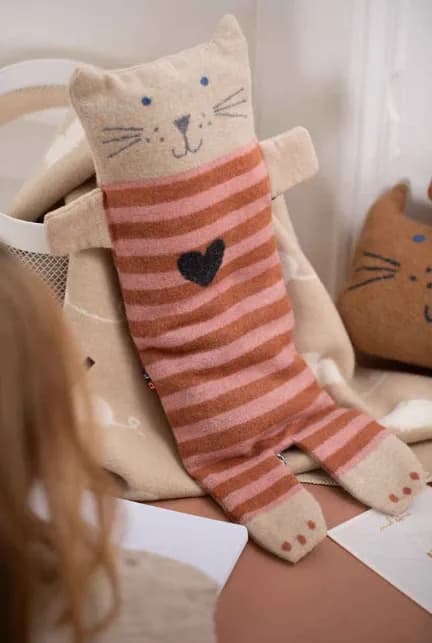 Kinder Kuscheldecke Katze Decke in Puppe Geschenkidee