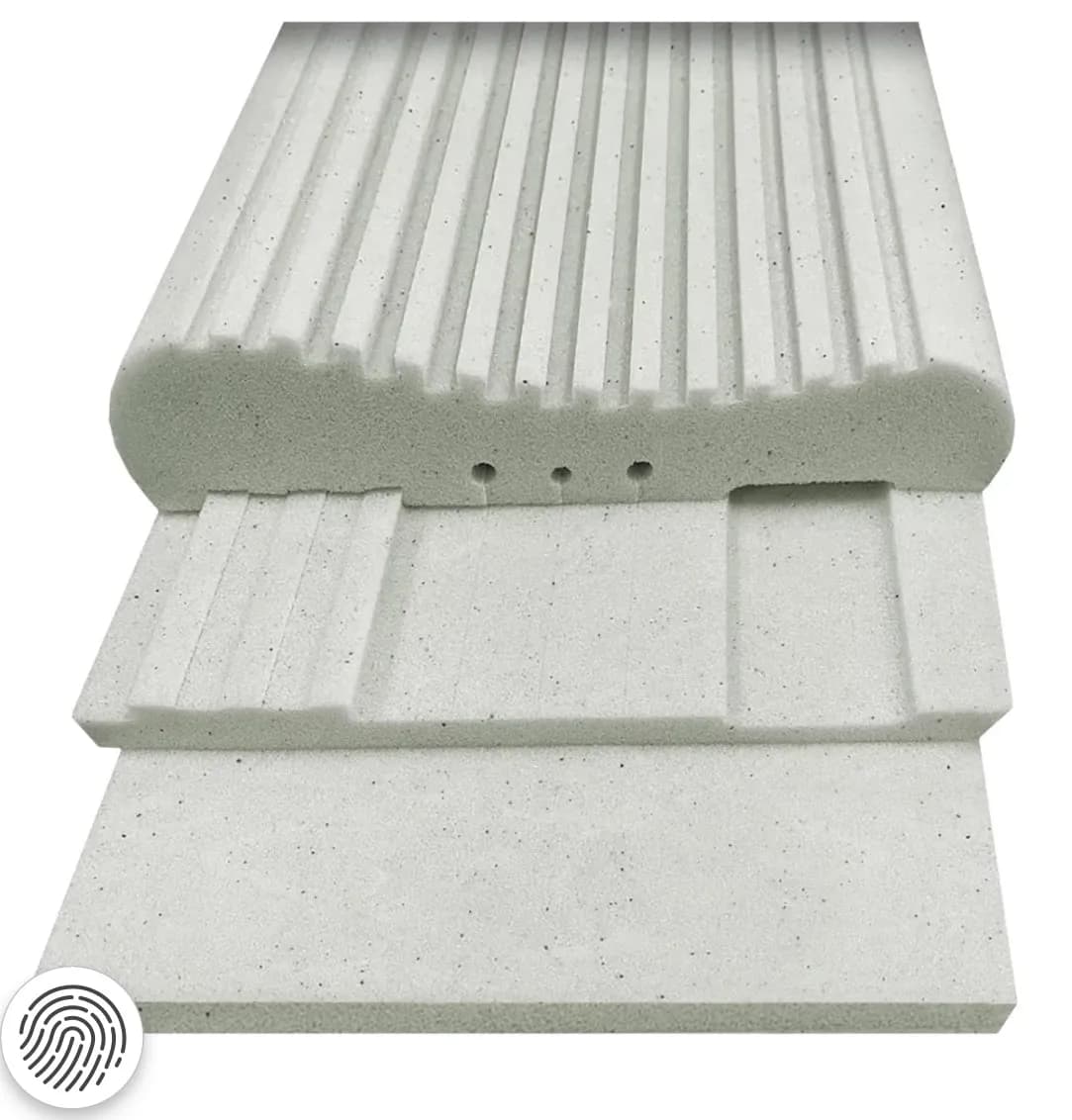 Nackenstuetzkissen Ergonomisches Visco-Gelschaum Kissen ideal gegen Nacken-Verspannungen