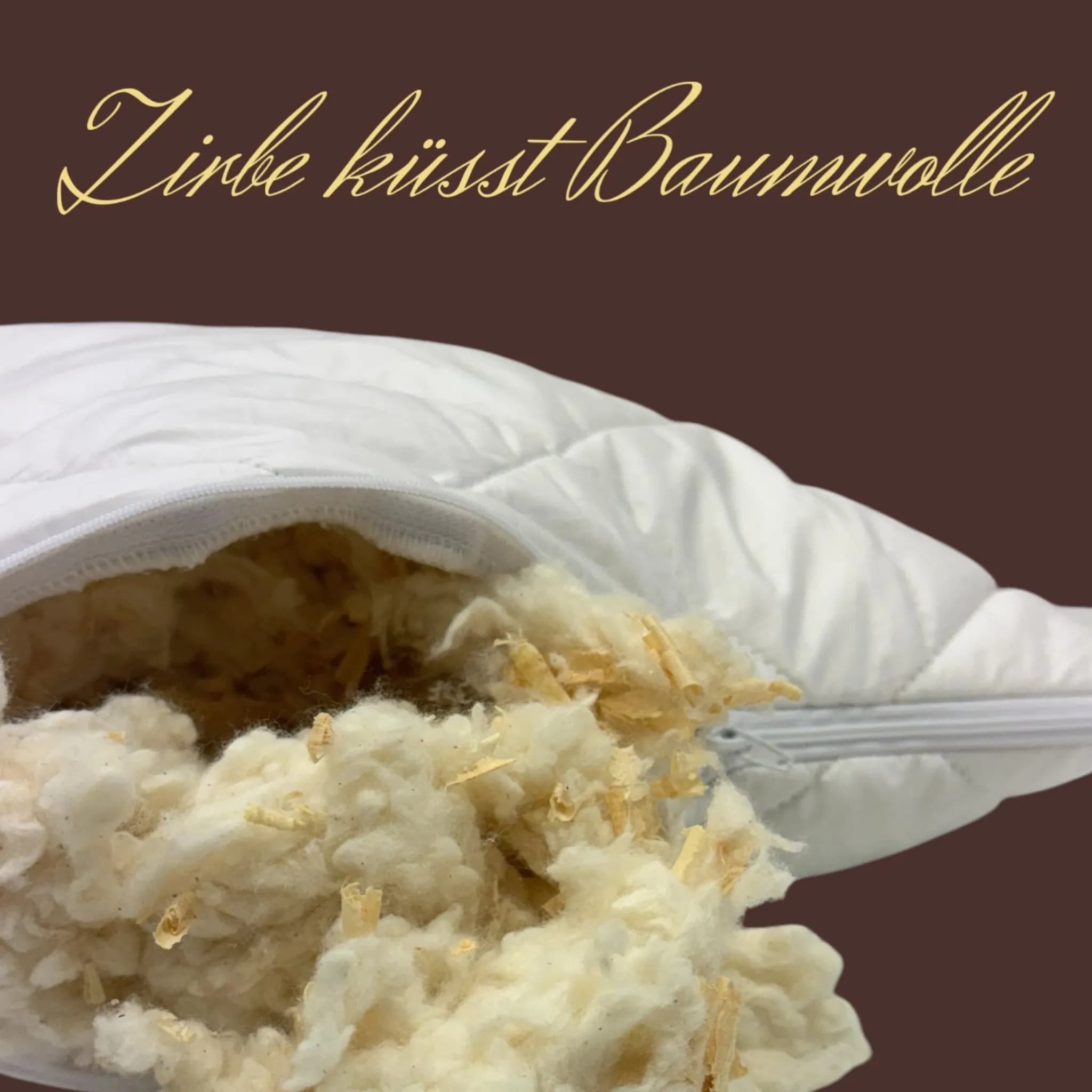 Alpaka-Zirben-Kopfkissen 80x80 cm